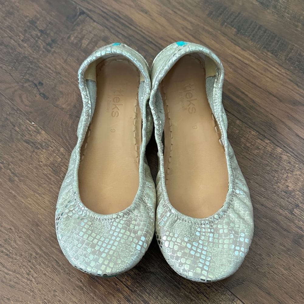 Tieks Metallic Silver / Gold Loafers